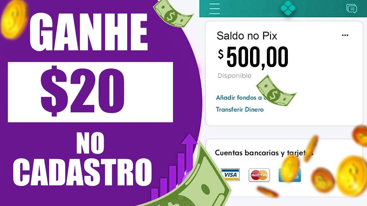 (PAGOU $20 REAIS NO CADASTRO) GANHE DINHEIRO NO CADASTRO VIA PIX – NOVO App Pagando no Cadastro