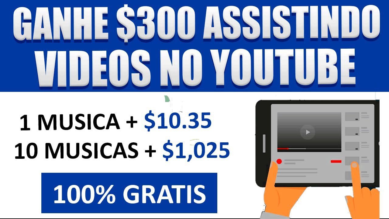 💰[Ganhe $3.50 por cada Vídeo que Você Assiste] Como Ganhar Dinheiro Assistindo Vídeos no YouTube