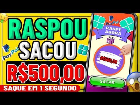 MOLEZA Vazou Raspadinha Que Da R$500 No Pix Já Pode Sacar (RASPOU SACOU) Ganhe Dinheiro na Internet