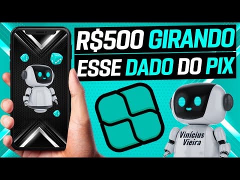 Robô de Pix GIREI o DADO e GANHEI R$500 RÁPIDO VIA PIX Como Ganhar Dinheiro na Internet