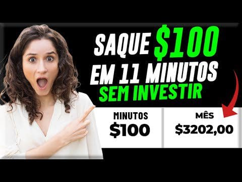 (INACREDITAVEL $100 + POR DIA) Ganhe +$100 Por 11 Minutos TODOS OS DIAS Ganhe Dinheiro na Internet