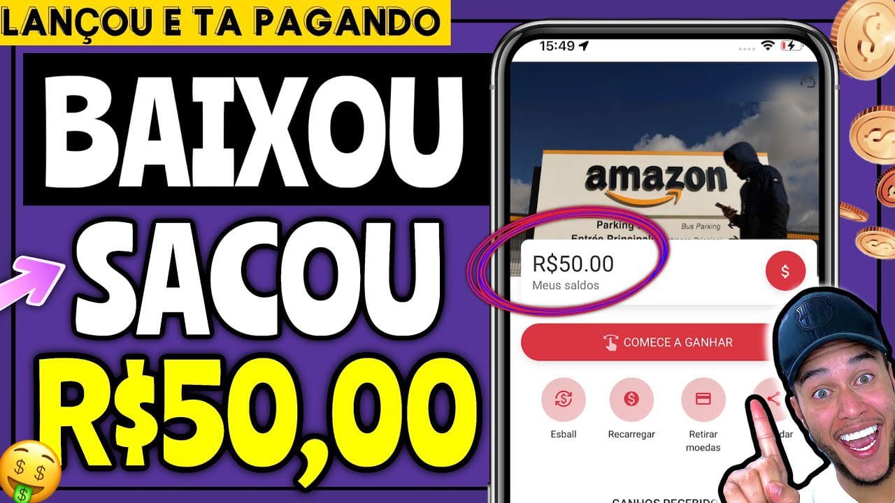 LANÇOU E TÁ PAGANDO! RESGATE R$50 POR UM CADASTRO AGORA (passo a passo para sacar)