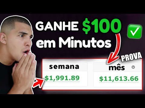 ($100+ POR DIA!) Ganhe +$100 Por 10 Minutos TODOS OS DIAS! | Ganhe dinheiro online