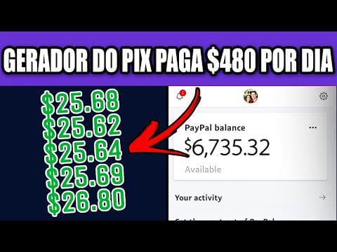 Esse GERADOR DE PIX PAGA $480 POR DIA🤑NOVO APLICATIVO PARA GANHAR DINHEIRO/App  para ganhar dinheiro