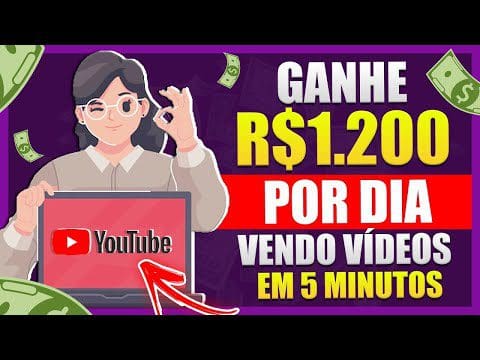 Ganhe até $1.200 Por Dia do YouTube em APENAS 5 Minutos [PROVA de $300]  Ganhar Dinheiro Online