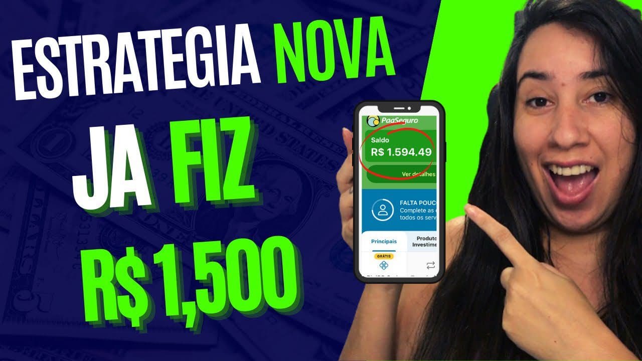 🤑Estratégia NOVA R$ 120,00 por MUNUTOS – dinheiro online