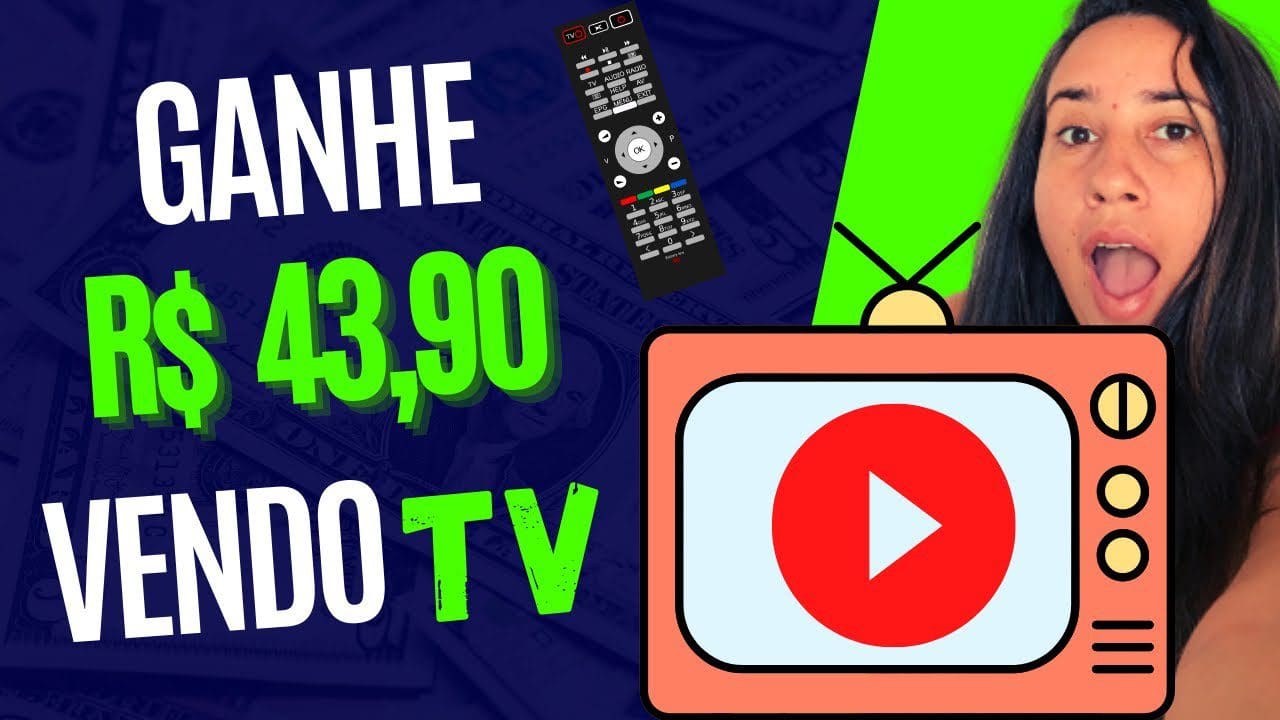 🚨Ganhe R$ R$ 43,90  assistindo televisão- como ganhar dinheiro online