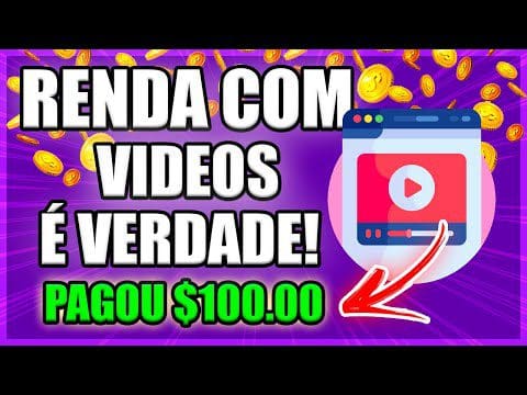 [PAGOU $100.00] ✅  Ganhar Dinheiro ASSISTINDO VÍDEOS no Youtube é VERDADE! Renda com Vídeos é Golpe?