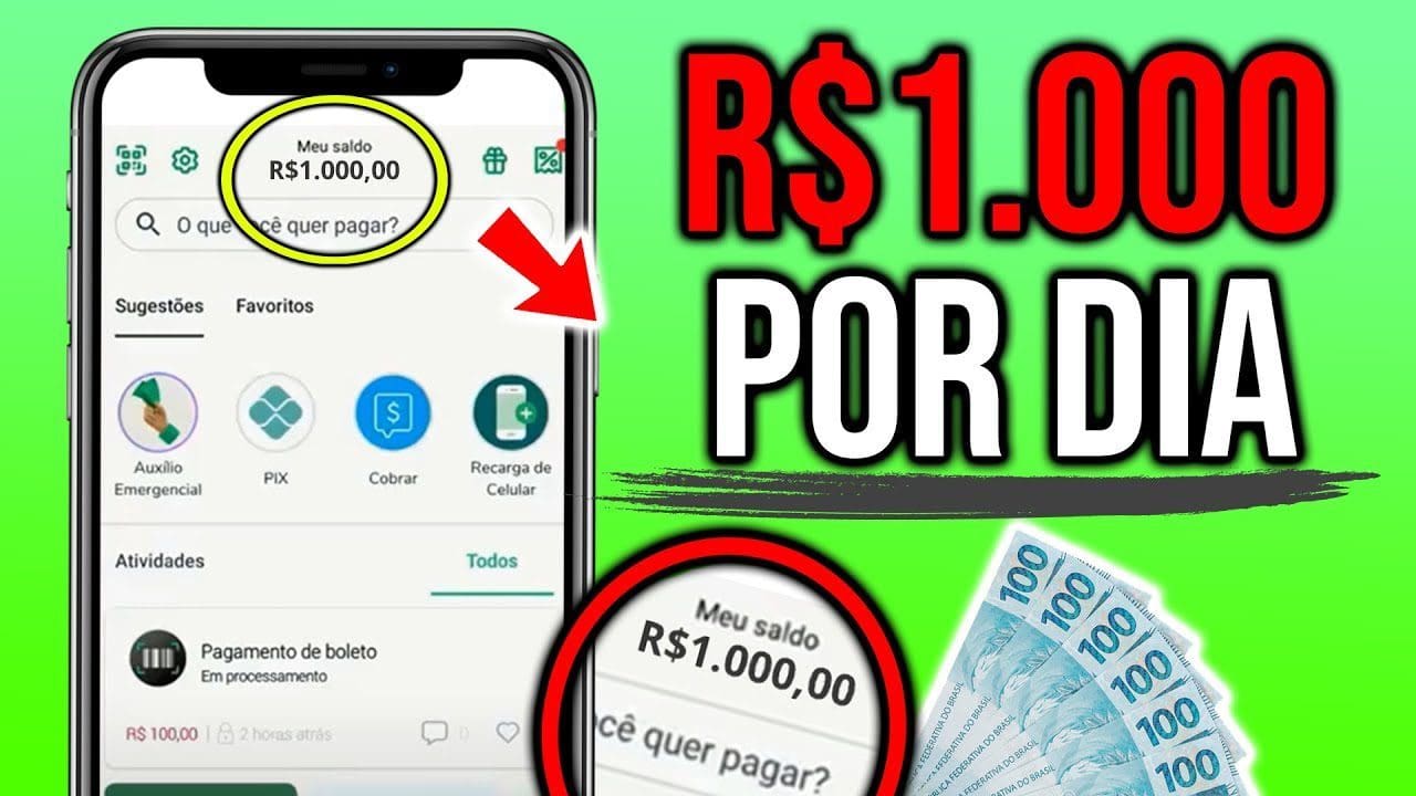 🕐 PROMOÇÃO DE ULTIMA HORA [INSTALOU SACOU $1.000] USE esse APP de JOGO que GANHA DINHEIRO de VERDADE