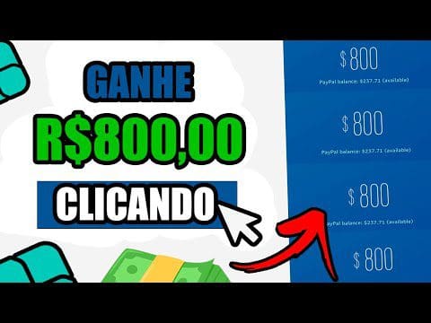 APP PAGOU $800 MUITO RÁPIDO no PIX para CLICAR [Ganhe $2,50/clique] Como Ganhar Dinheiro na Internet