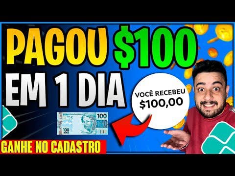 RECEBA NO CADASTRO – APP para GANHAR DINHEIRO Todo Dia de FORMA SIMPLES (Prova de Pagamento)