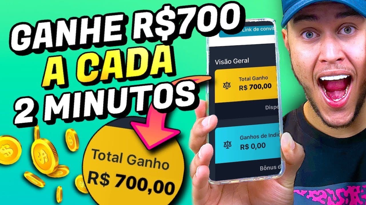 (NÃO É FAKE) Descobri Hoje Esse App Que da R$700 No Pix a cada 2 minutos 100% GRÁTIS