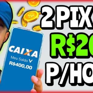 URGENTE! ENCOSTE O DEDO 2 VEZES NA TELA DO CELULAR PARA RECEBER UM PIX DE R$200