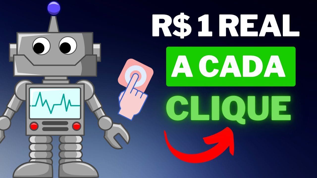 🚨Ganhe R$ 1 real a cada clique  (site novo) como ganhar dinheiro na internet