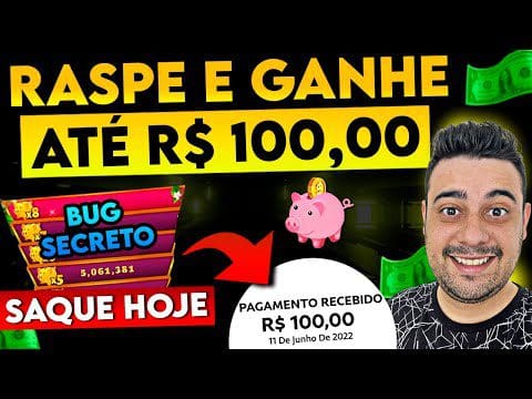 BUG no APP da RASPADINHA para GANHAR DINHEIRO TODO DIA (Passo a Passo)- Scratch Carnival paga mesmo?