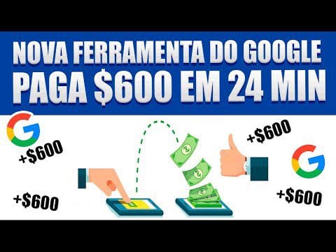 NOVA FERRAMENTA do GOOGLE PAGA $750/DIA de GRAÇA (Ganhe dinheiro Dormindo) Ganhar Dinheiro Online