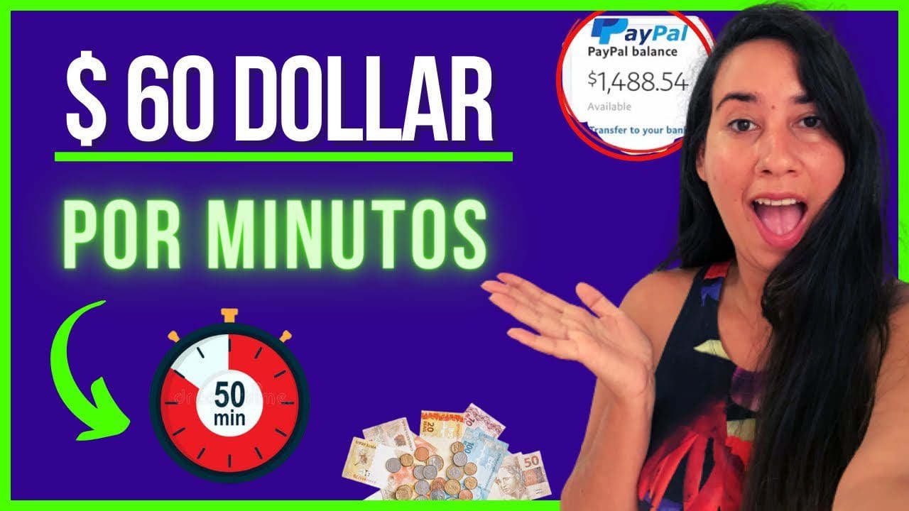 Ganhe hoje $ 60 dólares em 50 minutos – já fiz R$ 3,800 (dinheiro online)