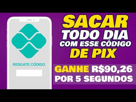 SACAR TODO DIA com esse CÓDIGO de PIX [Ganhe R$90,26 Por 5 segundos] Ganhar Dinheiro Online