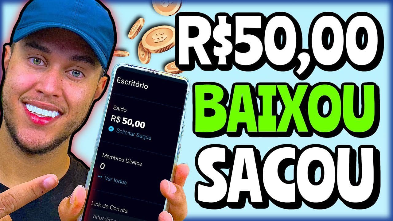 🤑NOVA PROMOÇÃO! App dando R$50 no cadastro e já pode sacar imediato no pix