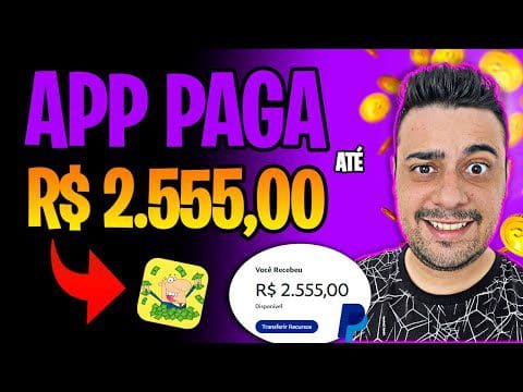 [SUPER LANÇAMENTO] APP de JOGO para GANHAR DINHEIRO de VERDADE pagando no PayPal (Até $500,00)