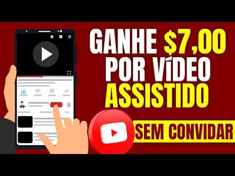 Ganhe $7,00 por vídeo do YouTube que você Assiste Paga no PIX (Ganhar dinheiro assistindo a vídeos)