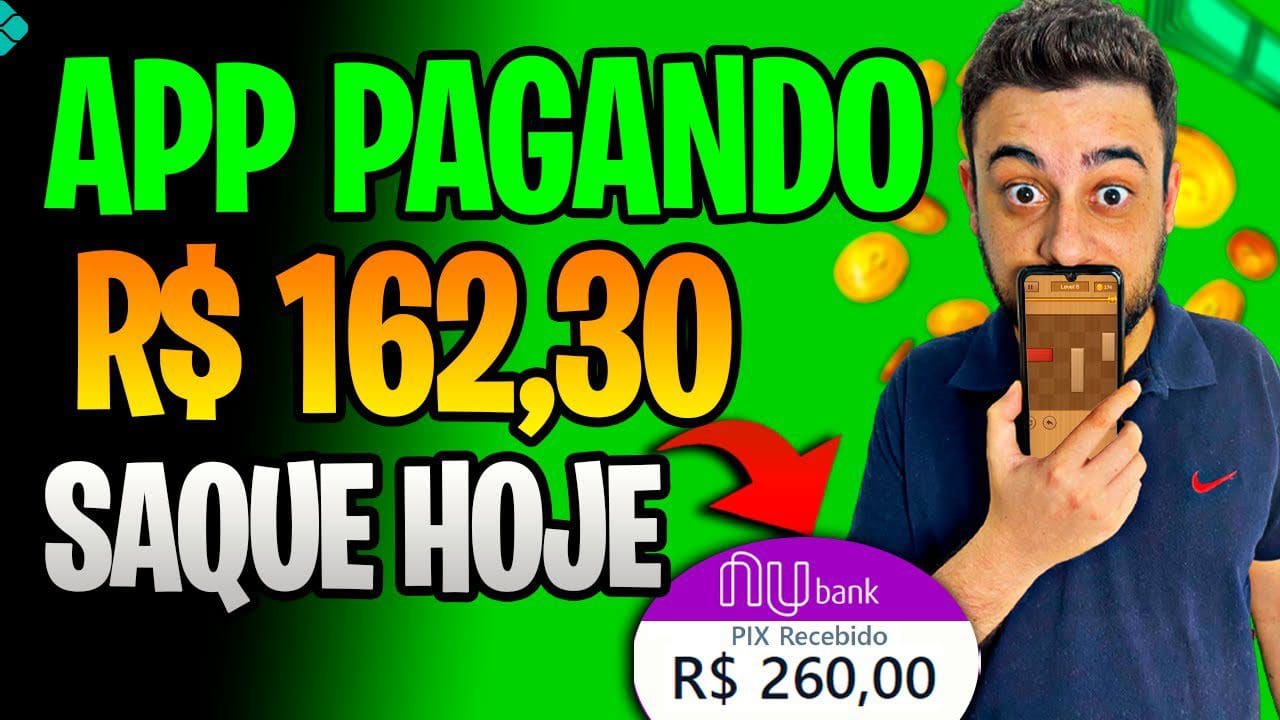 FAÇA R$162,30 com esse novo APP de JOGOS que GANHA DINHEIRO de VERDADE (SUPER LANÇAMENTO)