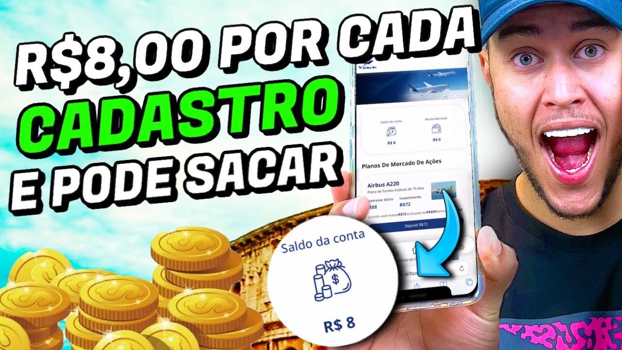 SUPER URGENTE 😱 PLATAFORMA QUE LANÇOU HOJE PAGA R$8,00 POR CADASTRO e SACA