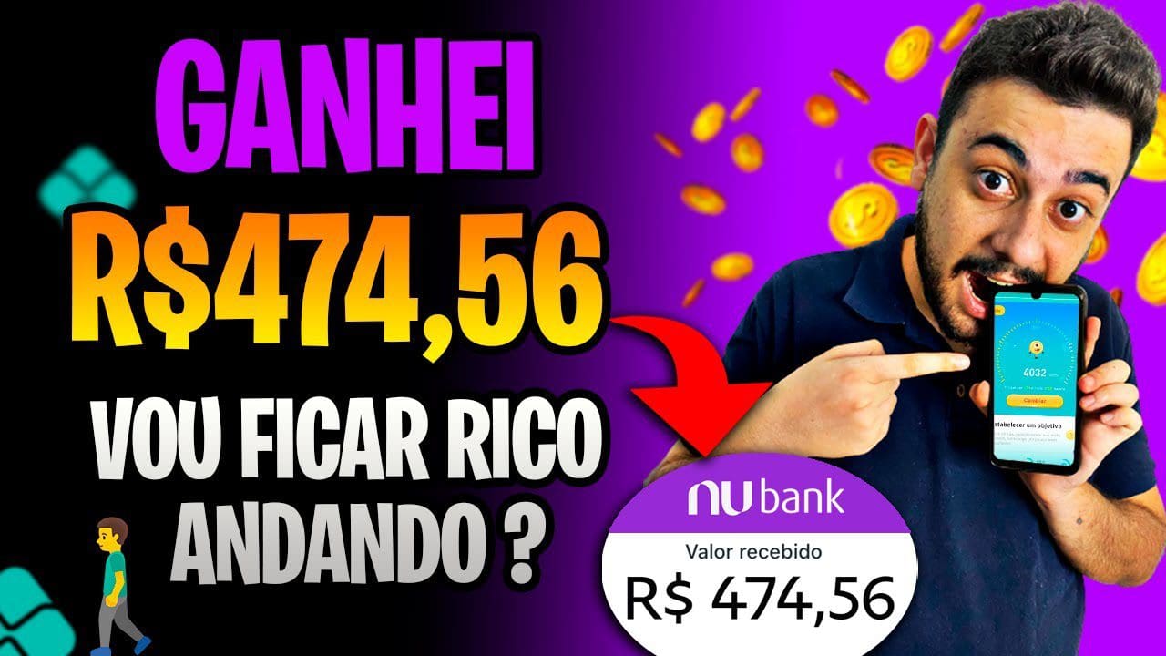 NOVO APP QUE TE PAGA PARA ANDAR? FIZ MAIS DE R$474,56 – COMO GANHAR DINHEIRO ANDANDO e CAMINHANDO