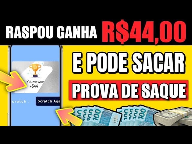 [DE R$5,97 a R$44] POR RASPADA – LANÇOU NESSE MINUTO Raspadinha Dando Pix