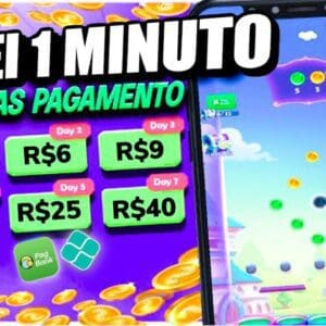 SAQUE DE R$3 A R$40 A CADA MINUTO QUE VOCÊ JOGA (SAQUE ATÉ R$120/DIA)