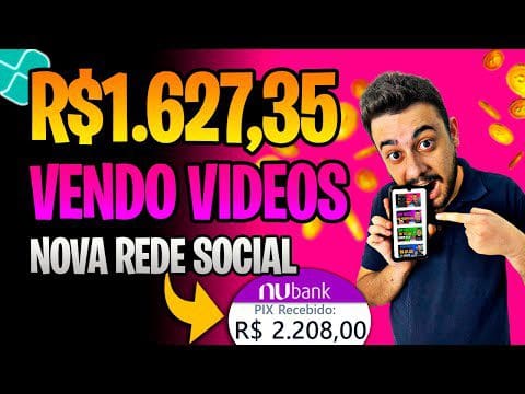 [INACREDITÁVEL] NOVA REDE SOCIAL está PAGANDO R$1.627,35 para ASSISTIR VIDEOS – Como Ganhar Dinheiro