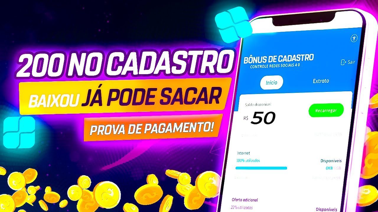 URGENTE! Lançou Nesse Minuto App Dando R$50 De Graça No Cadastro E Pode Sacar