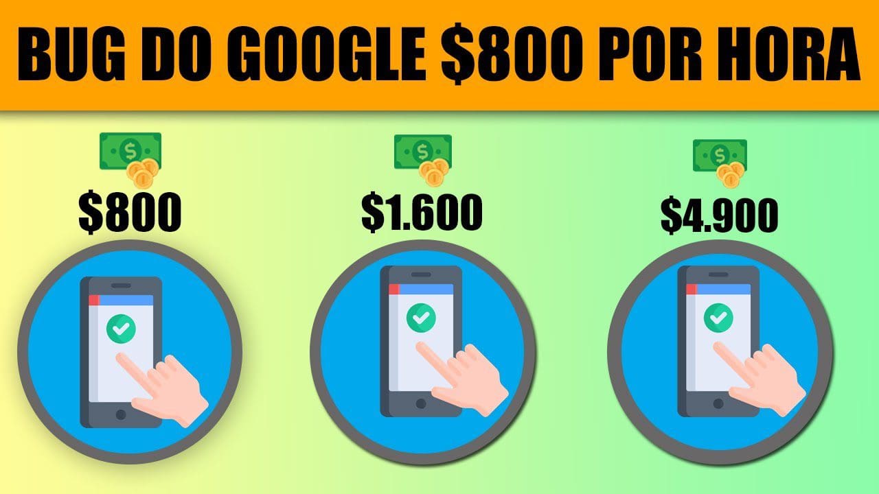 NOVO BUG do GOOGLE Gera $800 Por Hora [3 Horas = $ 7.500] Como Ganhar Dinheiro Online