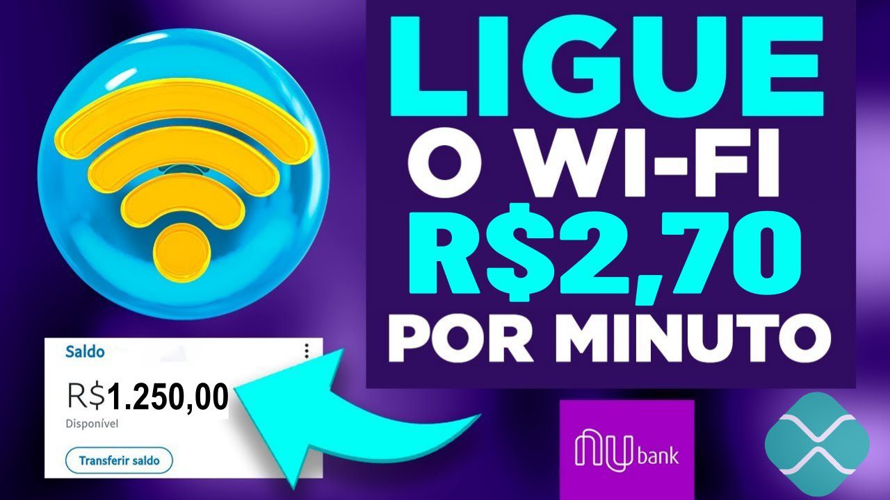 🤑Ganhe R$ 2,70 por MINUTO – Ligue o Wi-Fi do Celular (Como ganhar Dinheiro Online)