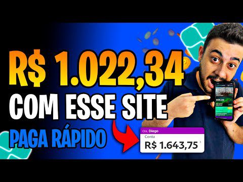 [IMPERDÍVEL] $1.022,34 com 1 SITE de tarefas que GANHA DINHEIRO de VERDADE e PAGA RÁPIDO