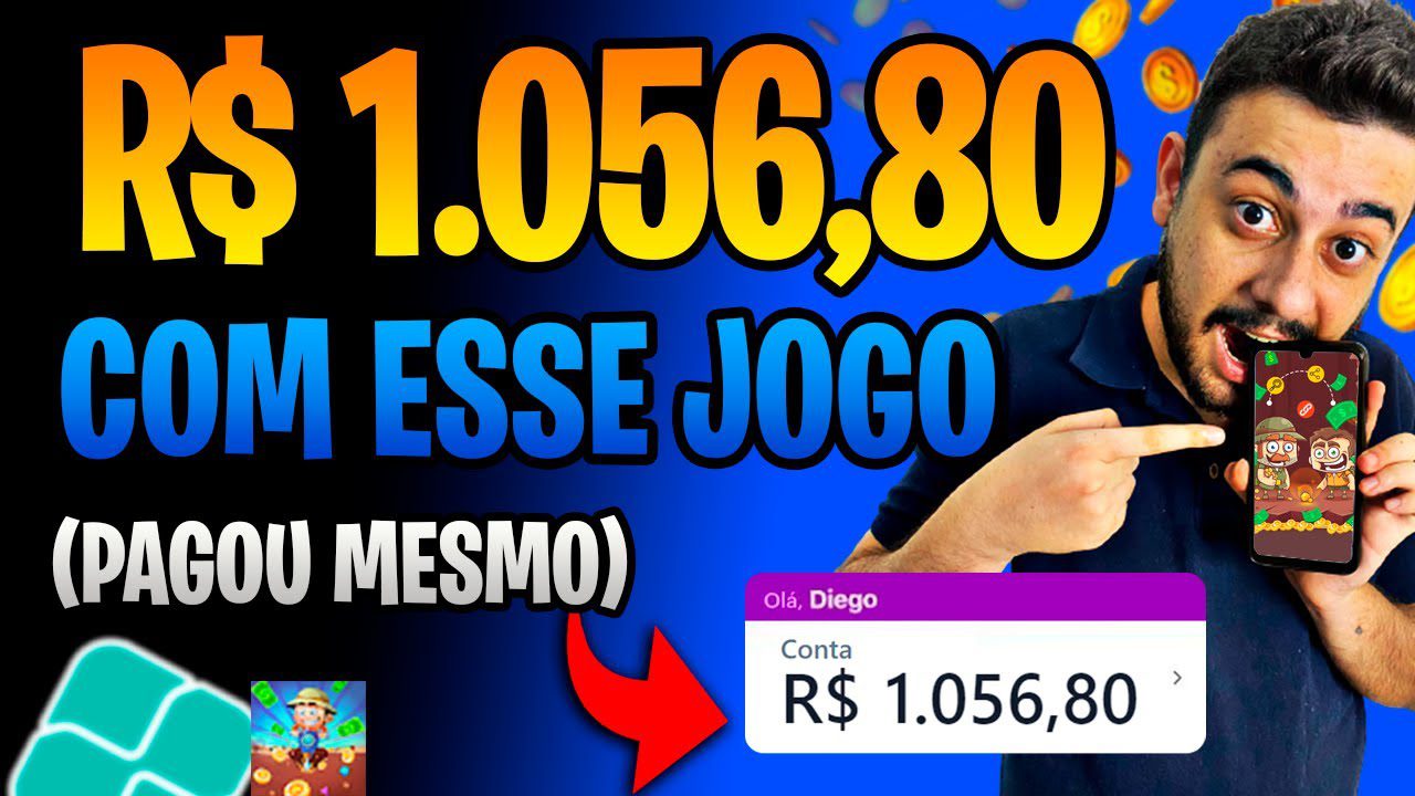 [INACREDITÁVEL] R$1.056,80 com 1 APP de JOGO que GANHA DINHEIRO de VERDADE (Prova de Pagamento)