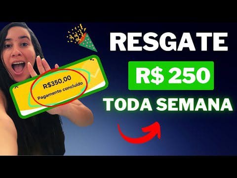 🤑 TÉCNICA PARA RESGATAR!  R$ 250,00 TODA SEMANA (Gratis) como ganhar dinheiro na internet