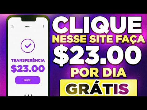 Clique nesse SITE e FAÇA $ 23.00 por dia (GRÁTIS) Sem investir – Como ganhar dinheiro na Internet