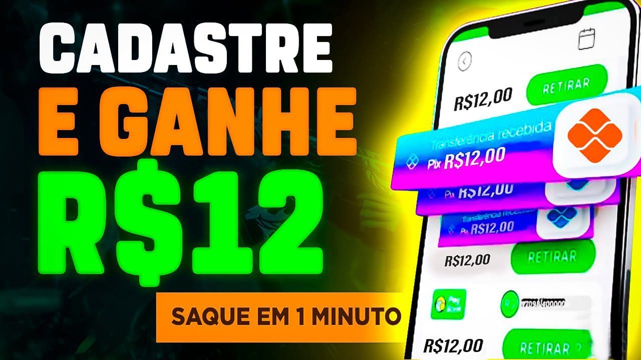 VOCÊ VAI SACAR AGORA R$12 DESSA PLATAFORMA POR UM ÚNICO CADASTRO DE GRAÇA