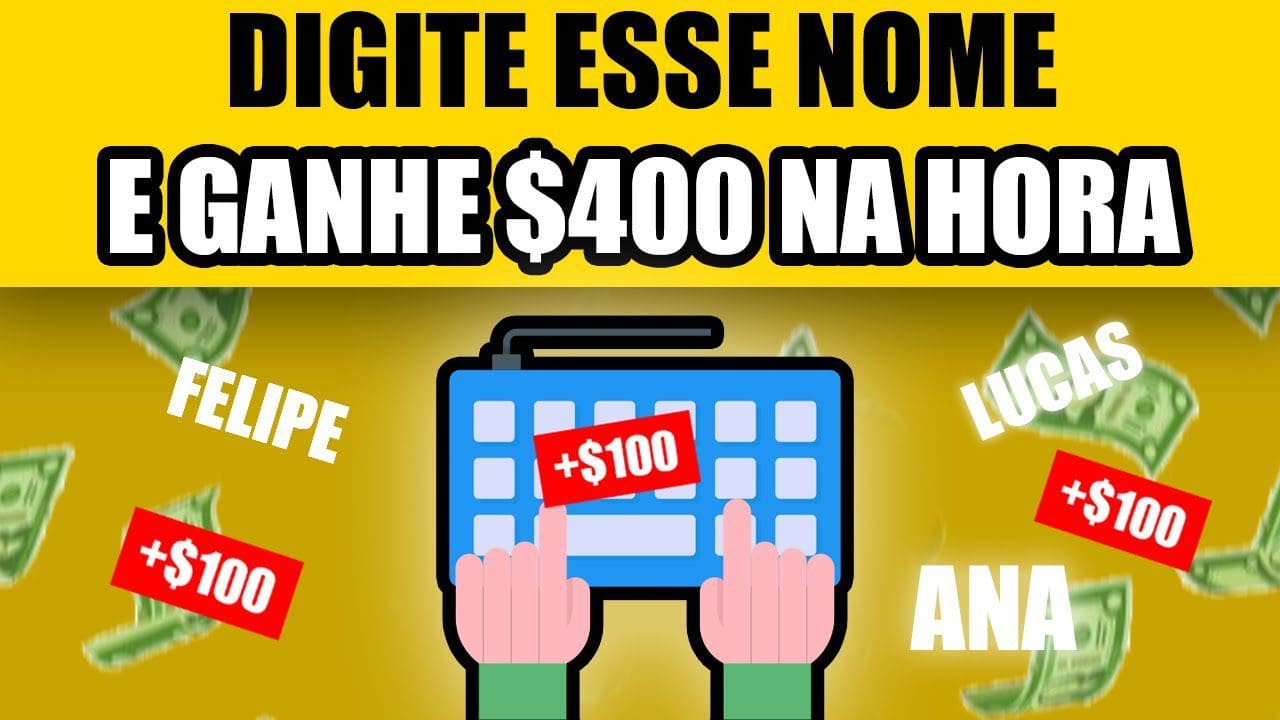 DIGITE ESSE NOME NO GOOGLE E GANHE $400 IMEDIATAMENTE de graça (PROVADO) Como ganhar dinheiro online