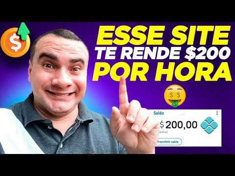 Esse SITE pode te Render $200 na HORA ( Funciona de Verdade) Como ganhar dinheiro na internet