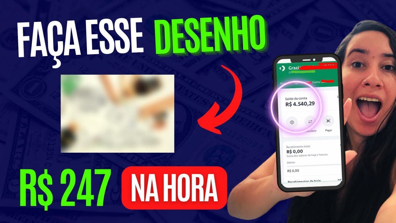 💰MUITO FÁCIL!!  Desenhe e ganhe R$ 247 NA HORA com o seu CELULAR – dinheiro online de verdade