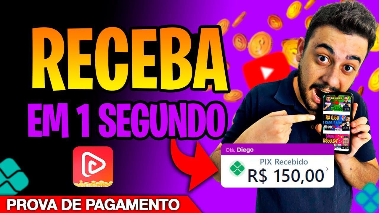 RECEBA EM 5 SEGUNDOS – NOVO APP para GANHAR DINHEIRO ASSISTINDO VIDEOS do YOUTUBE – LuckyTok