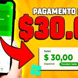 GANHE R$30 VIA PIX NO CADASTRO E JÁ PODE SACAR! APP QUE PAGA NA HORA $30 REAIS NO PIX PRA CADASTRAR