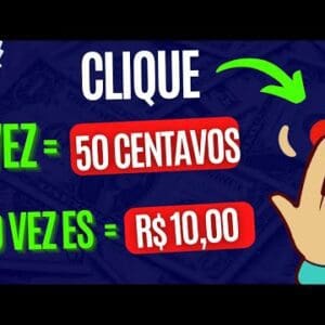 NOVIDADE!! 1 clique = 50 centavos / 10 cliques = R$ 10,00 (Gratis) saques na hora - dinheiro online