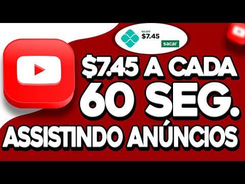 🚨Ganhe $7.45 a cada 60 segundos ASSISTINDO ANÚNCIOS (Ganhar dinheiro na internet)