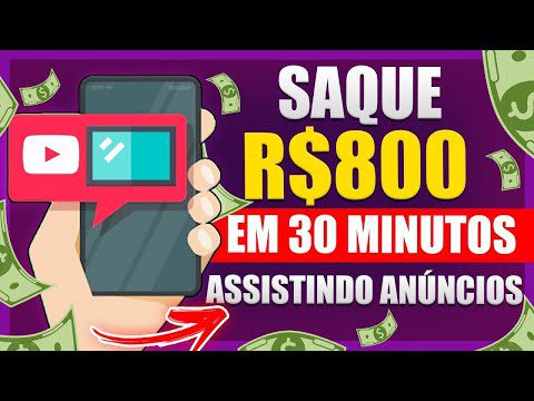 GANHE 1 PIX DE R$50,00 A CADA VIDEO ASSISTIDO (como ganhar dinheiro assistindo vídeo no youtube)