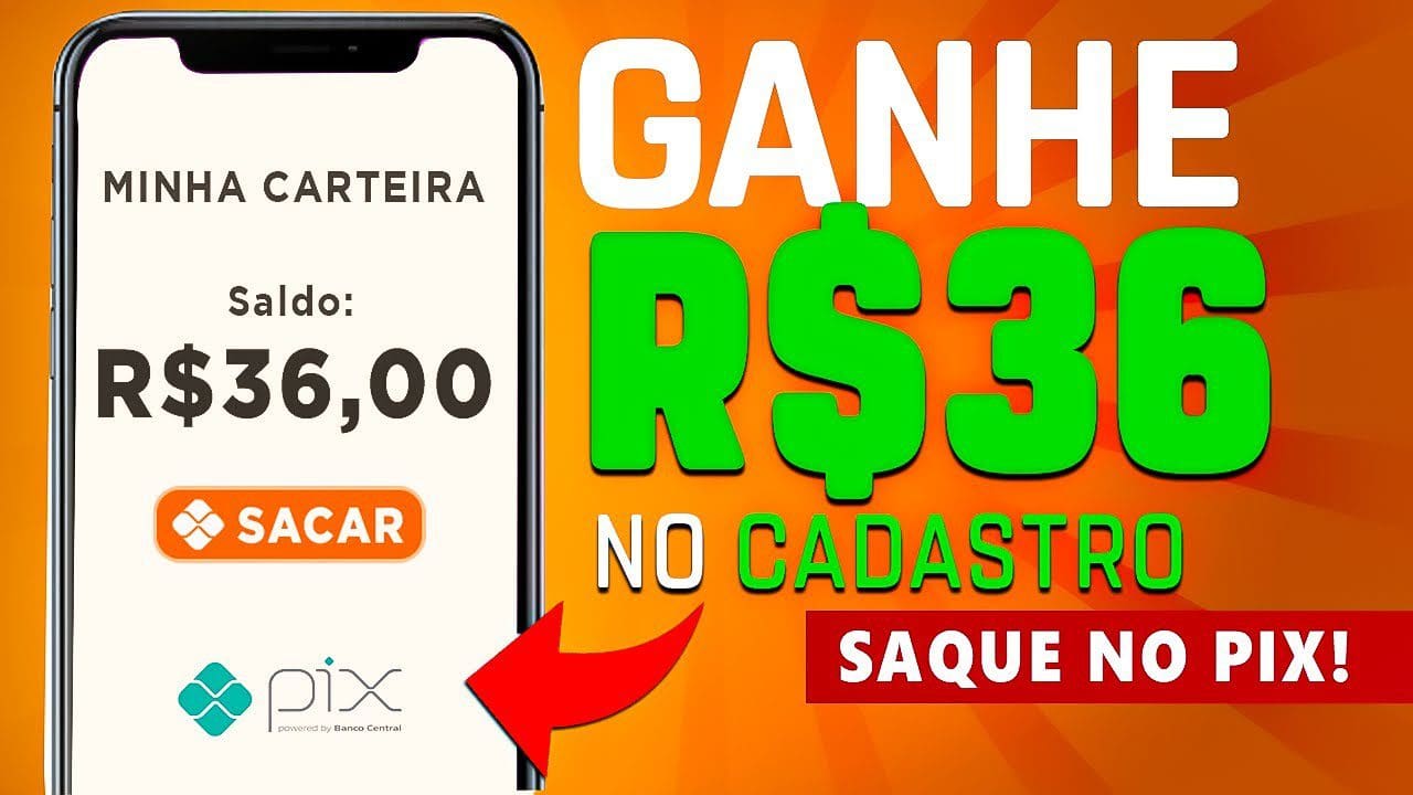 URGENTE! CADASTRE E GANHE R$36 EM 2 MIN – PAGA NA HORA (SEM PEGADINHA) BAIXOU SACOU