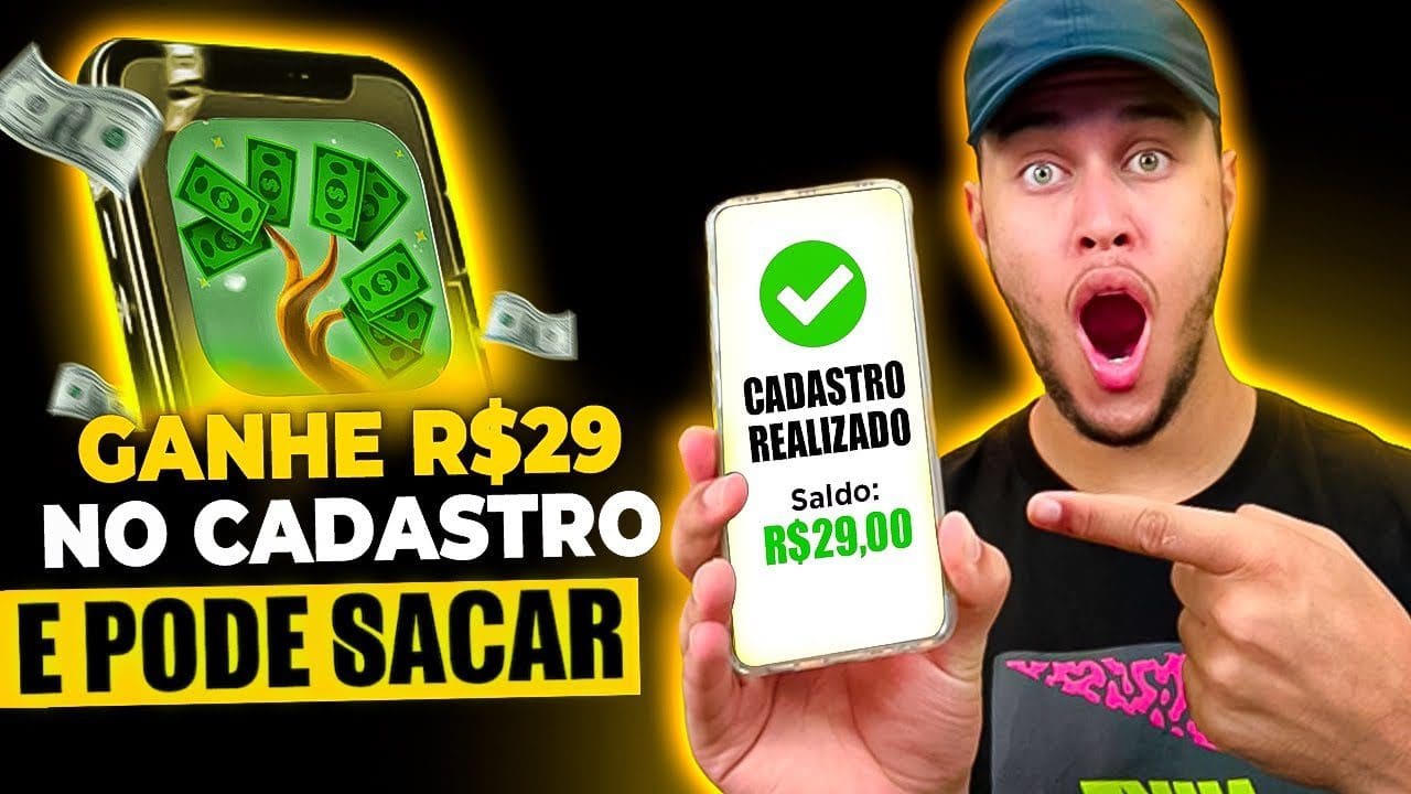 (CADASTRE E SAQUE) ✅ LANÇOU HOJE UM NOVO APP PAGANDO NO CADASTRO R$29,00 – APP PAGANDO NO CADASTRO