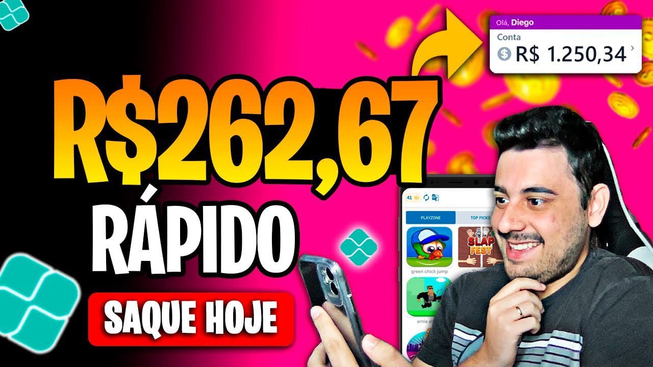 GANHE ATÉ R$262,67 com esse NOVO APP para GANHAR DINHEIRO na INTERNET (Saque HOJE)